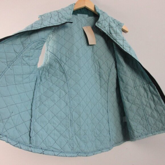 Cut Loose Women Parachute Vest M Green‎ Zip Front Quilted Lightweight Travel 348 - Picture 7 of 11